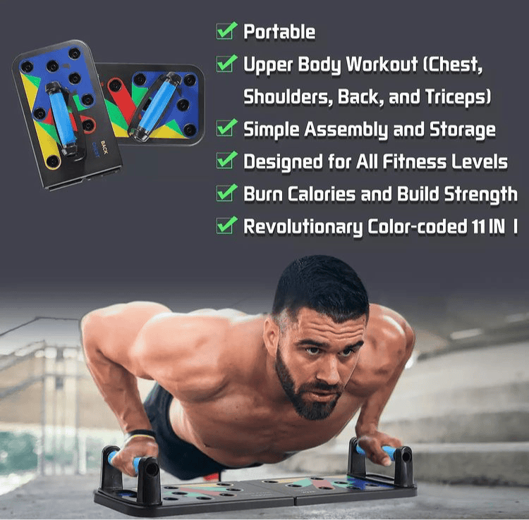 9 in 1 Body Building Push Up Rack for Men and Women, Workout Board Exercise Stand, Home Gym Dips Stand, Multifunction Push Up Rack 9 in 1 Body Building Push Up Rack for Men and Women, Workout Board Exercise Stand, Home Gym Dips Stand, Multifunction Push Up Rack